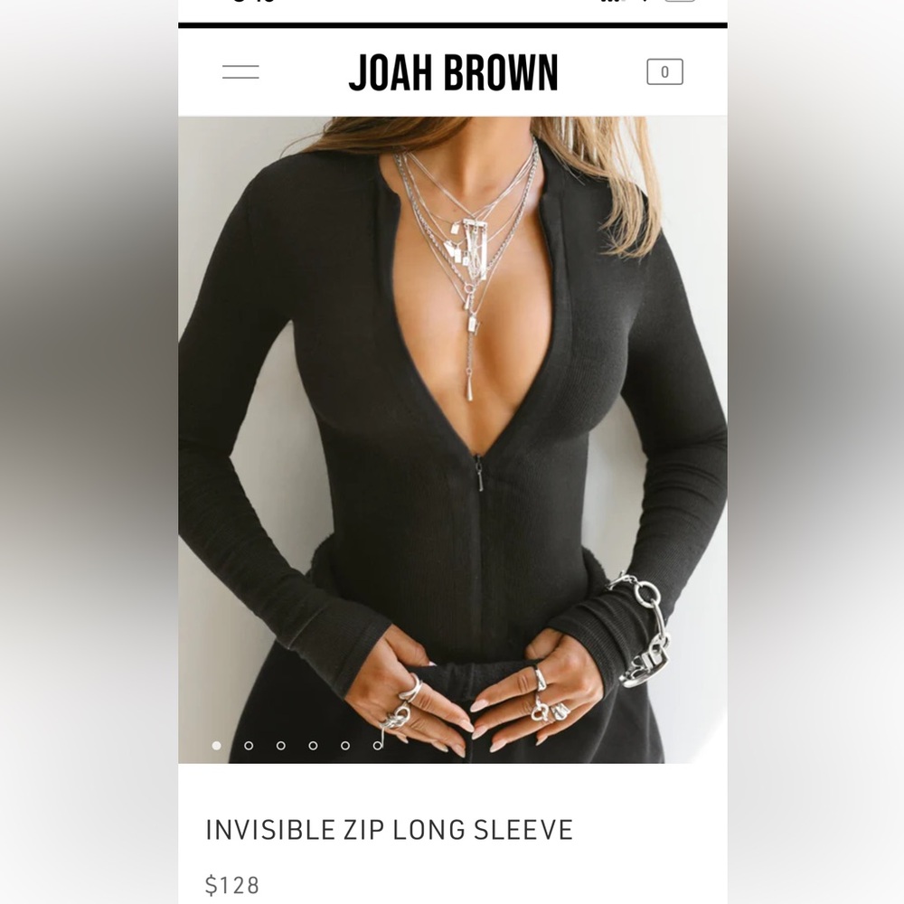 Joah Brown Invisible Zip Long Sleeve